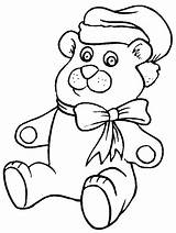 Coloring Pages Christmas Bear Teddy Toys Printable Print Gifts Presents Easily Coloringpagebook sketch template