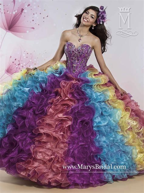 Marys Quinceanera Dresses Style 4q417 In Purple Multi Color