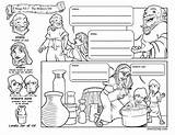 Pages Elisha Widow Coloring Bible Oil Kings Kids Famine Crafts Activities School Sunday Comic Story Stories Preschool Jars Disimpan Dari sketch template