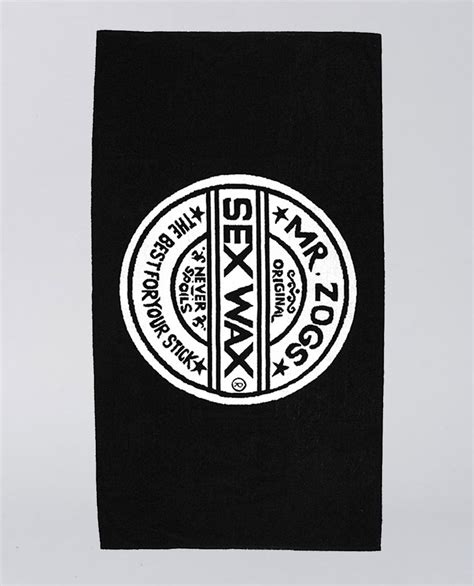sex wax sexwax genuine black towel ozmosis beach towels
