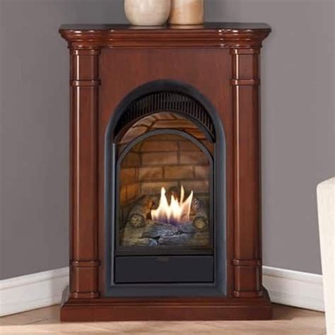 Duluth Forge Dual Fuel Ventless Fireplace With Mantel 15 000 Btu T