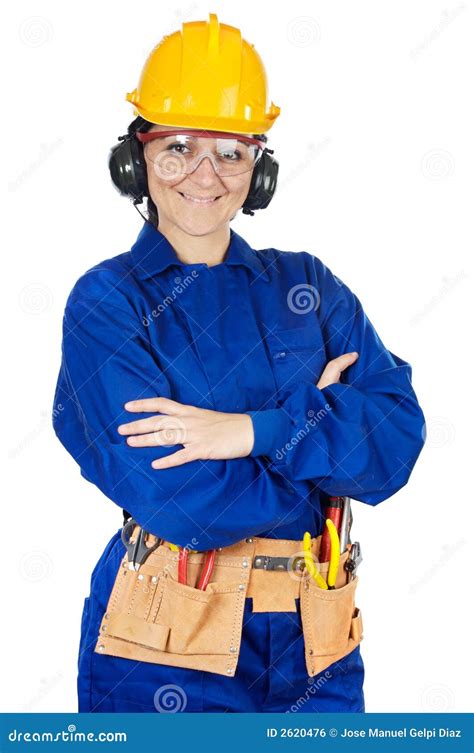 lady construction worker stock photo image  carpenter