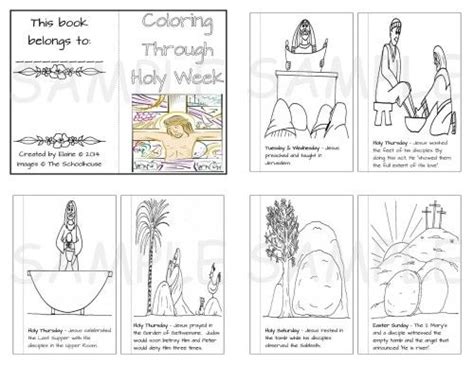 coloring  holy week holy week easter coloring book printable