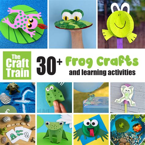 frog crafts  activities  craft train