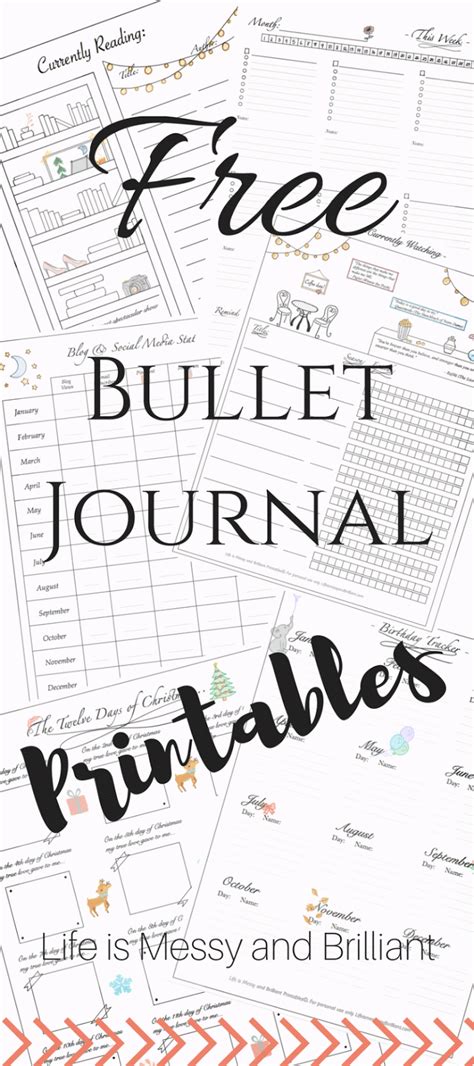 paper boutique  planner  bullet journal printables