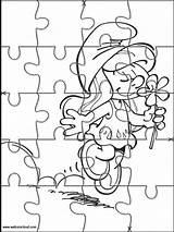 Smurfs Printable Puzzles Kids Jigsaw Puzzle Websincloud Cut Activities Colorier Coloriage Coloring Pages Printables Children Colouring sketch template
