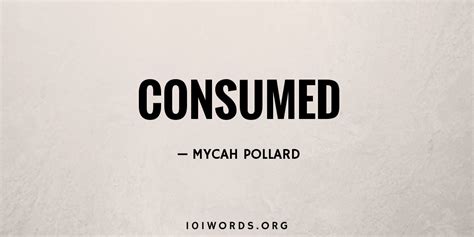 consumed  words