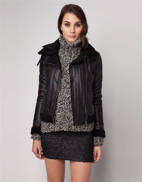 bershka reversible imitation leather jacket fashion dresses leather jacket