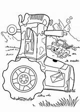 Coloring Pages Tractor Cars Mater Disney Kids Printable Sheets Colouring Movie Tow Truck Christmas Farm Color Sarge Print Books Funny sketch template