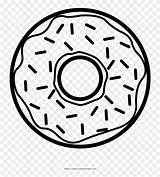 Ausmalbild Donas Rosquinha Unicornio Pngocean Doughnut I0 Clipartkey sketch template