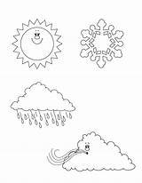 Weather Coloring Pages Kids Printable Seasons Preschool Four Drawing Rain Clipart Kindergarten Stratus Colouring Color Sheets Cloud Book Getcolorings Colorings sketch template