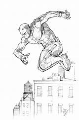 Daredevil Drawing Choose Board Comic sketch template
