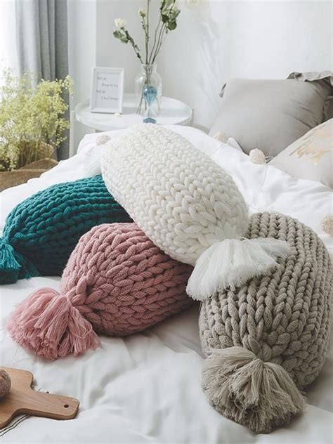 barrel candy knit pillow    shipping chill  slay