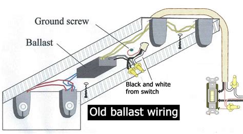 light ballast wiring diagram separate