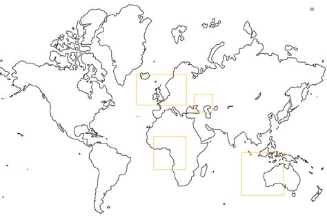 world map coloring page  kindergarten world