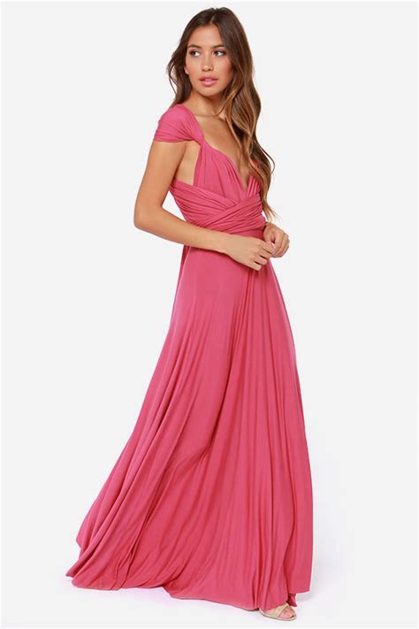 Awesome Rose Pink Dress Maxi Dress Wrap Dress 78 00