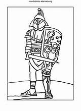 Soldati Colorare Cavalieri Gladiatore sketch template