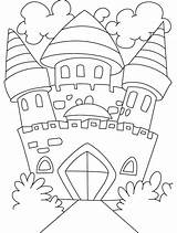 Castle Coloring Pages Medieval Getcolorings sketch template