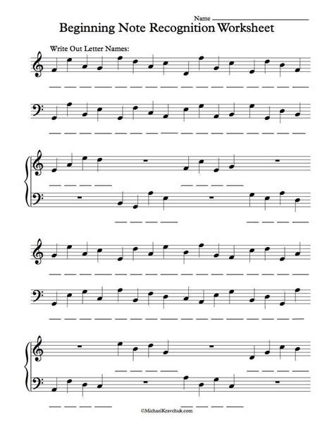 beginner piano worksheets printable  lexias blog