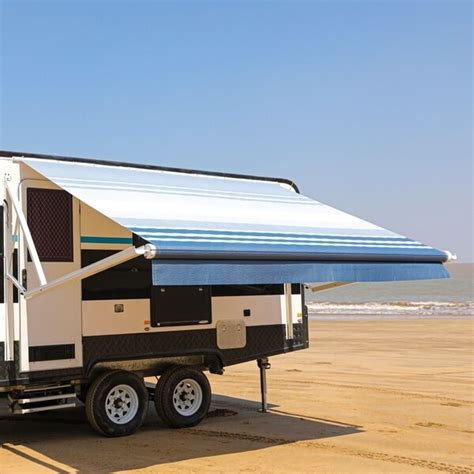 shop aleko retractable motorized rv  home patio canopy awning  overstock