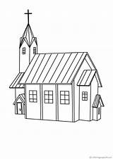 Kirchen Iglesias Igrejas Colorir Chiese Imprimir Desenhosparacolorir24 sketch template