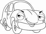 Car Drawing Cartoon Cars Kids Clipart Cliparts Drawings Coloring Pages Cartoons Step Collection sketch template