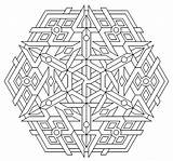 Shapes Mandalas Geometry Bestcoloringpagesforkids Triplex Redo Geometrische Metatron sketch template