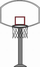 Basketball Clipart Backboard Hoop Transparent Clip sketch template
