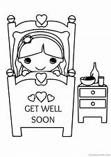 Well Soon Coloring Pages Printable Cards Mom Color Better Feel Girl Sheets Template Card Colouring Kids Print Getcolorings Momjunction Books sketch template