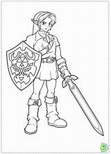 Coloring Zelda Legend Pages Popular sketch template
