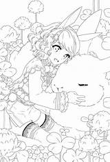 Lineart Colorear Colouring Fur Ngọc sketch template