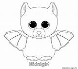 Coloring Pages Beanie Boo Midnight Printable Boos Bat Animal Ty Sheets Baby Choose Board sketch template