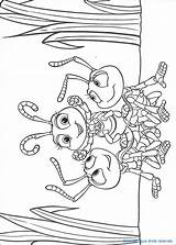 Coloring Pages Life Bug Bugs Disney Kids Printable Sheets Colouring Color Print Book Books Hellokids Colorables Crafts Animal Ant Info sketch template