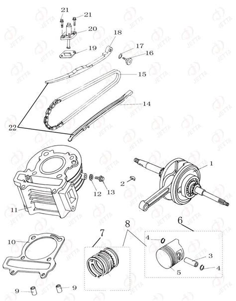 engine parts diagram  china crankshaft comp  gasketcylinder body