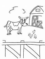 Coloring Animals Farm Pages Printable Animal Kids Print Crayon Color Sheets Bestcoloringpagesforkids Barn Cow Action Theme sketch template