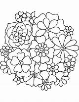 Mandala Coloriage Mandalas Fleurs Enfant Bloemen Artherapie Gratuitement Imprimez Cliquez sketch template