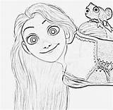 Enrolados Rapunzel sketch template