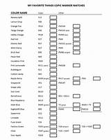 Copic Color Ink Chart Match Mft Colors Charts Stampin Markers Sketch Stamp Favorite Things Marker Stamping Also Board Copics Card sketch template