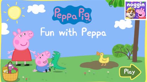 noggin kids game fun  peppa pig youtube
