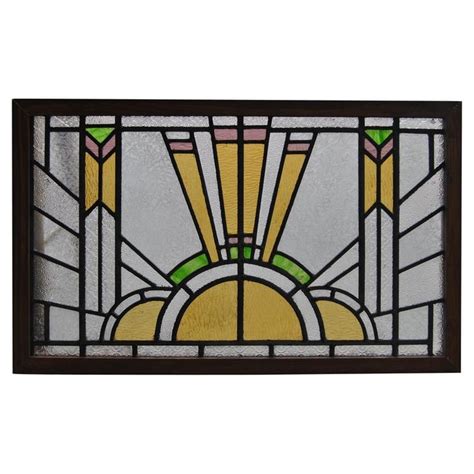 pair of art deco stained glass windows stained glass art art deco