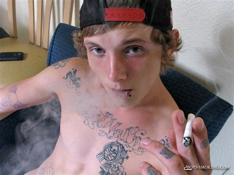redneck skater punk smokes while stroking his thick dick hung amateurs