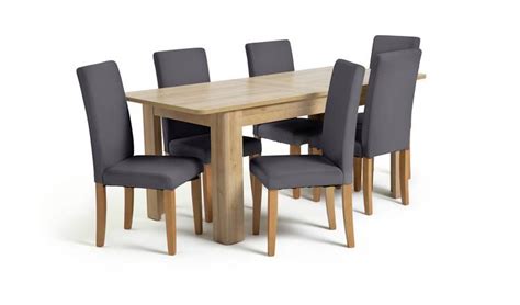 buy argos home miami curve extending table  charcoal chairs dining