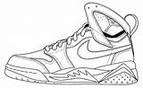 Nike Coloring Shoes Pages Air Jordan Drawing Sketch sketch template