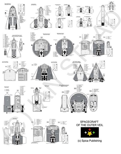 spaceship floorplans cutaways images  pinterest sci fi