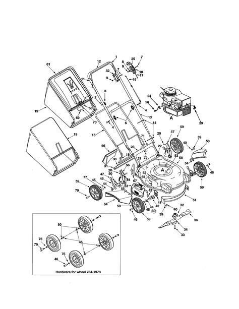 mower diagram parts list  model ag yard machine parts walk  lawn mower parts