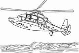 Rescue Helicopter Coloring Sea Drawings Army sketch template