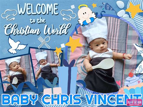 christian world baby chris vincent baptism tarpaulin
