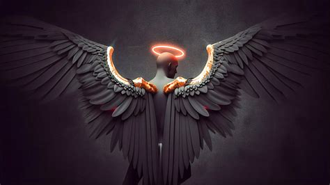 angel angel wings digital art   wallpaper pc desktop