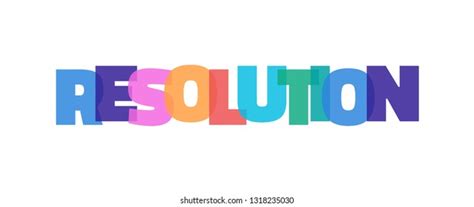 resolution word concept resolution  white stock vector royalty   shutterstock