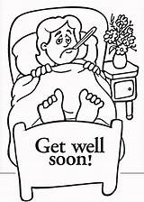 Soon Well Coloring Pages Printable Better Clipart Cards Kids Feel Color Grandpa Sick Clip Template Isaak Getcolorings Print Comments Coloringhome sketch template